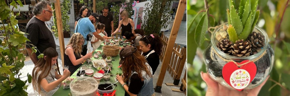 Atelier terrarium intergénérationnel et composition végétale à l'occasion de la fête des mères